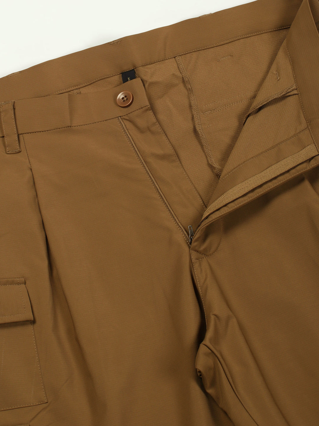 Thomas Scott Men Smart Loose Fit Easy Wash Pleated Cargo Trousers
