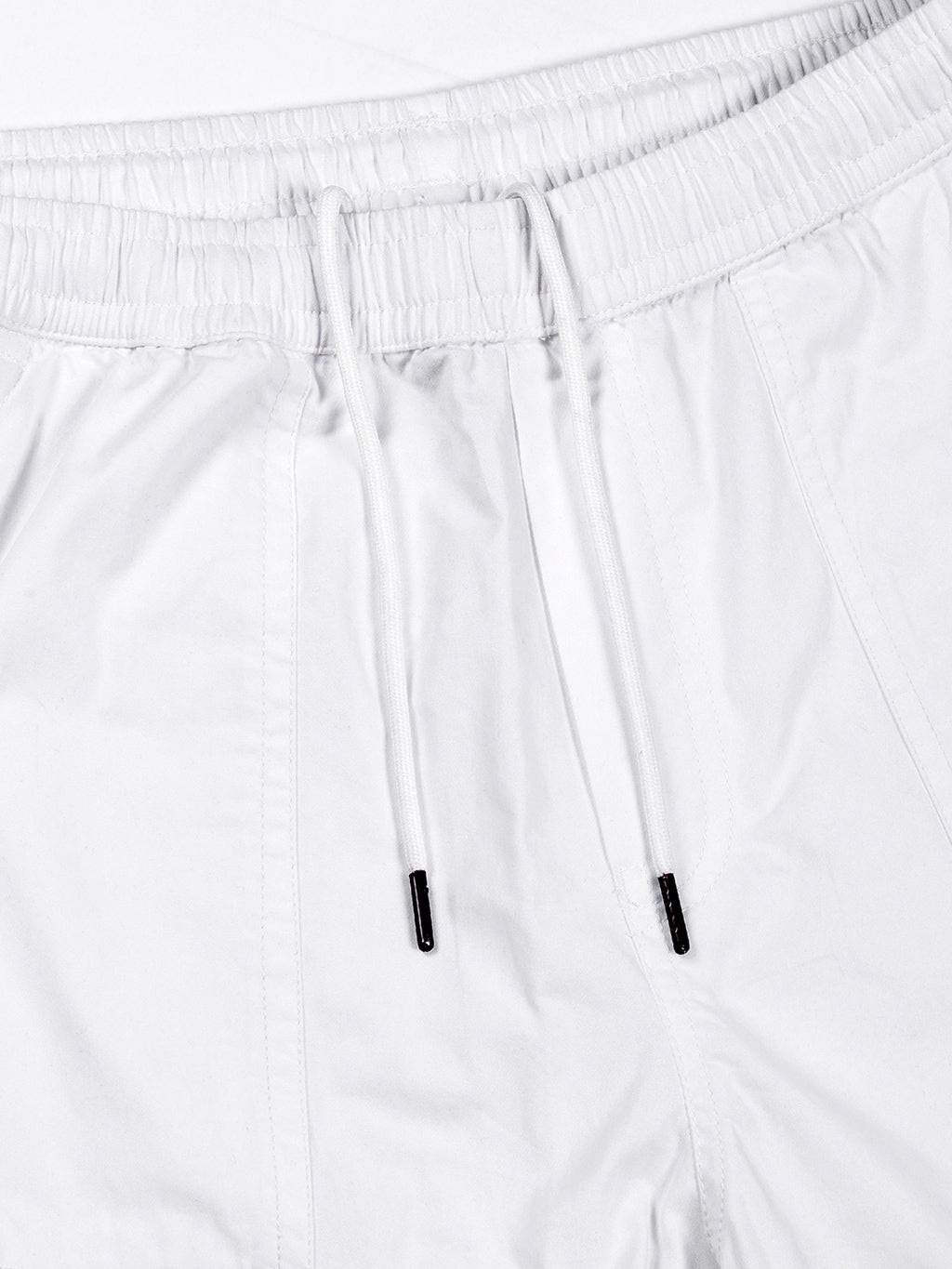 Thomas Scott Men White Relaxed Fit Woven Cargo Trousers