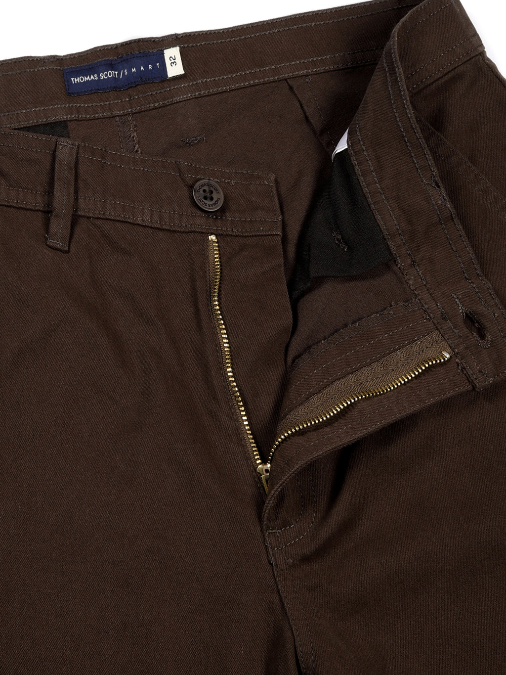 Thomas Scott Men DK.Grey Mid-Rise Slim Fit Woven Cargo Trousers