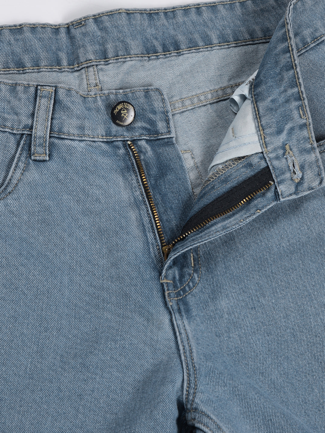 Thomas Scott Men Smart Relaxed Fit Baggy Jeans