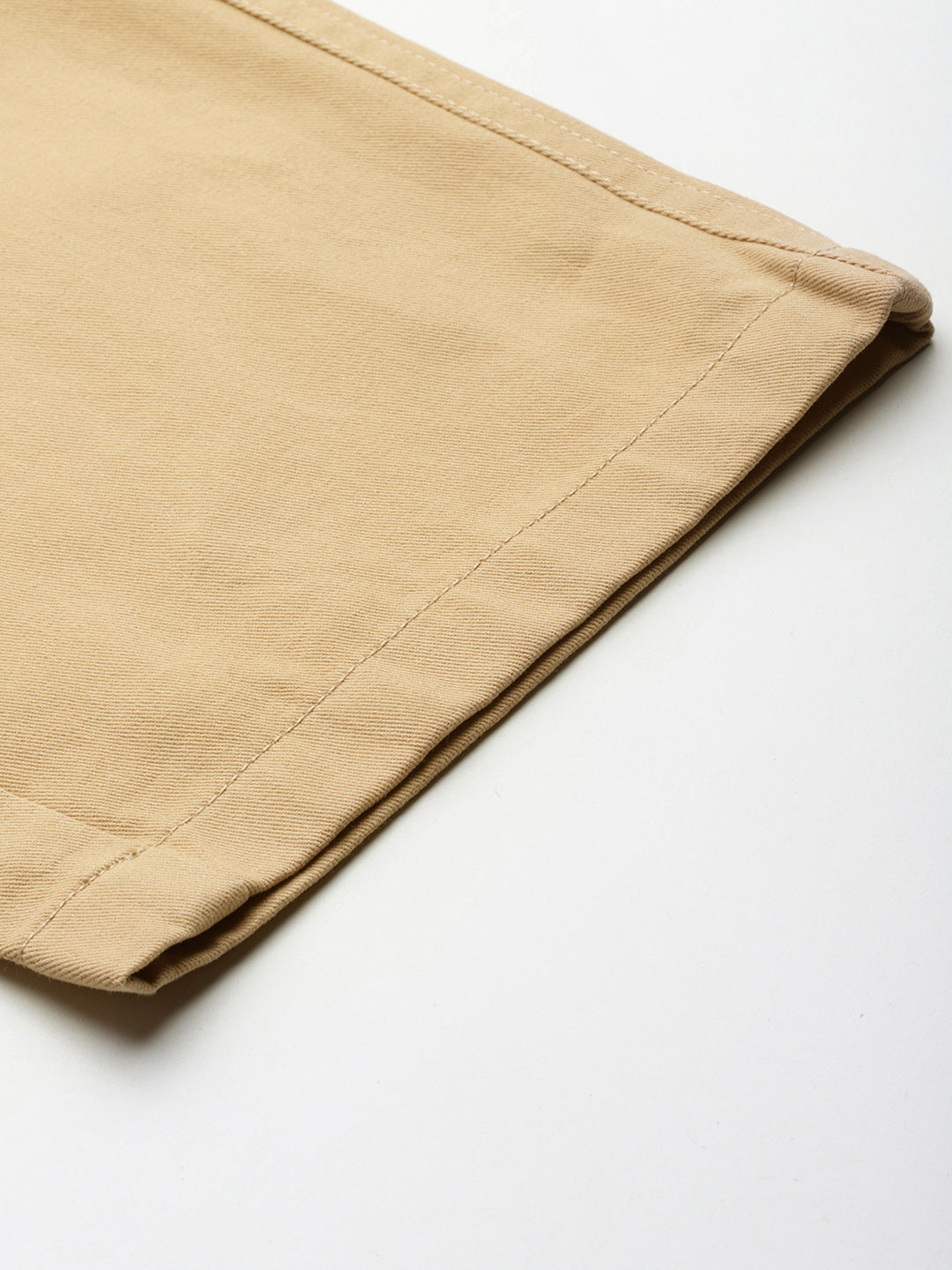 Thomas Scott Men Beige Plus Size Regular fit Mid-rise Cotton Woven Cargo Trouser