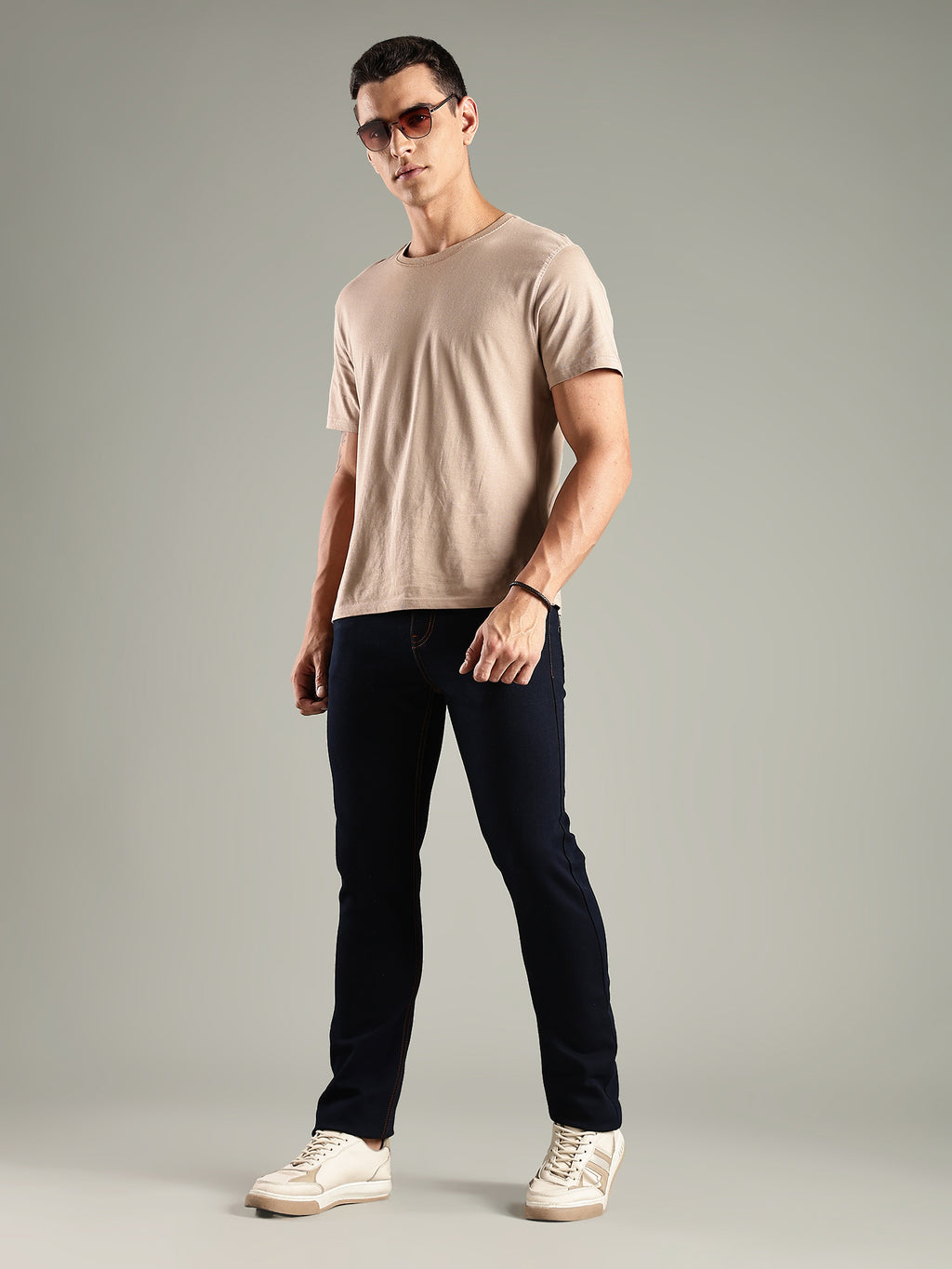 Thomas Scott Men Indigo Mid-Rise Straight Fit Stretchable Jeans
