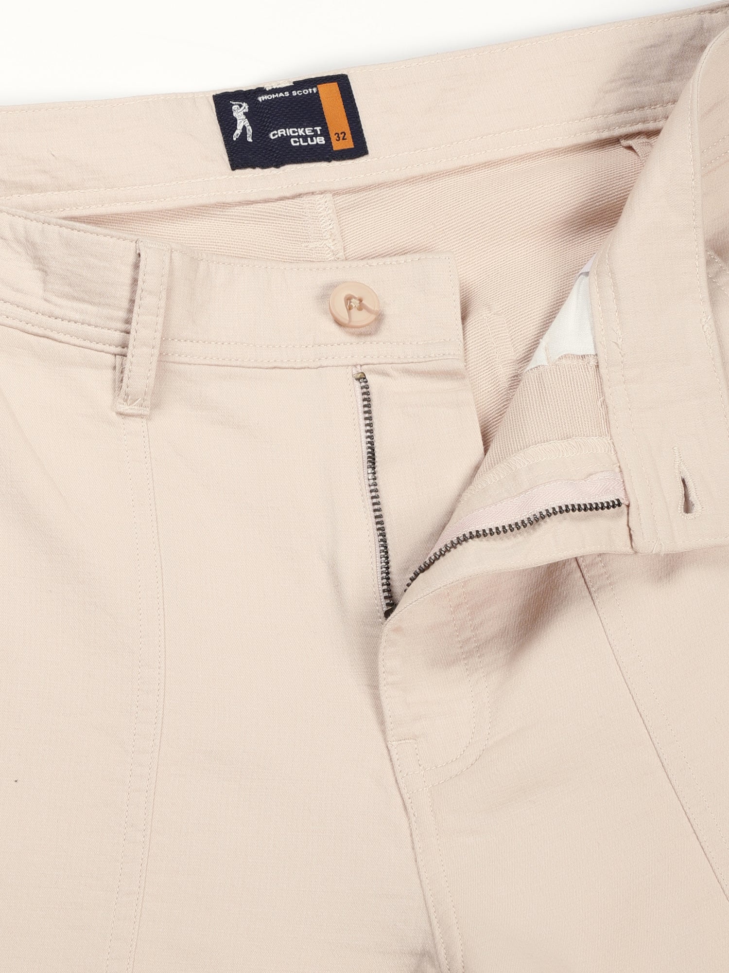 Thomas Scott Men Beige Straight Fit Mid-Rise Cargo Shorts