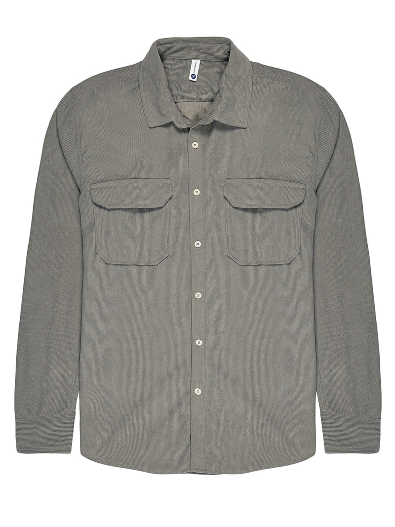 Thomas Scott Men Premium Slim Fit Opaque Corduroy Casual?Shirt