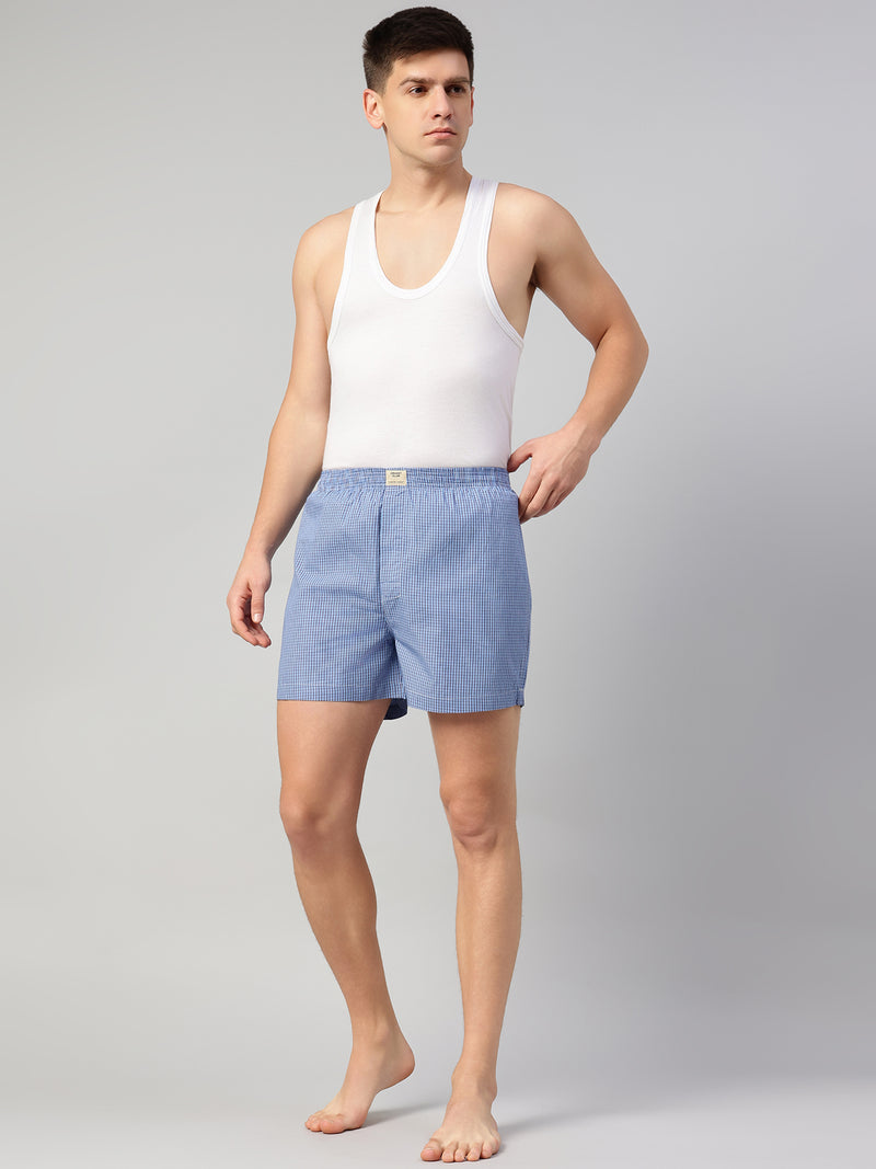 Thomas Scott Men Multicolor Cricket Club Collection Regular Fit 100% Cotton Woven Boxer Shorts (Pack of 3)