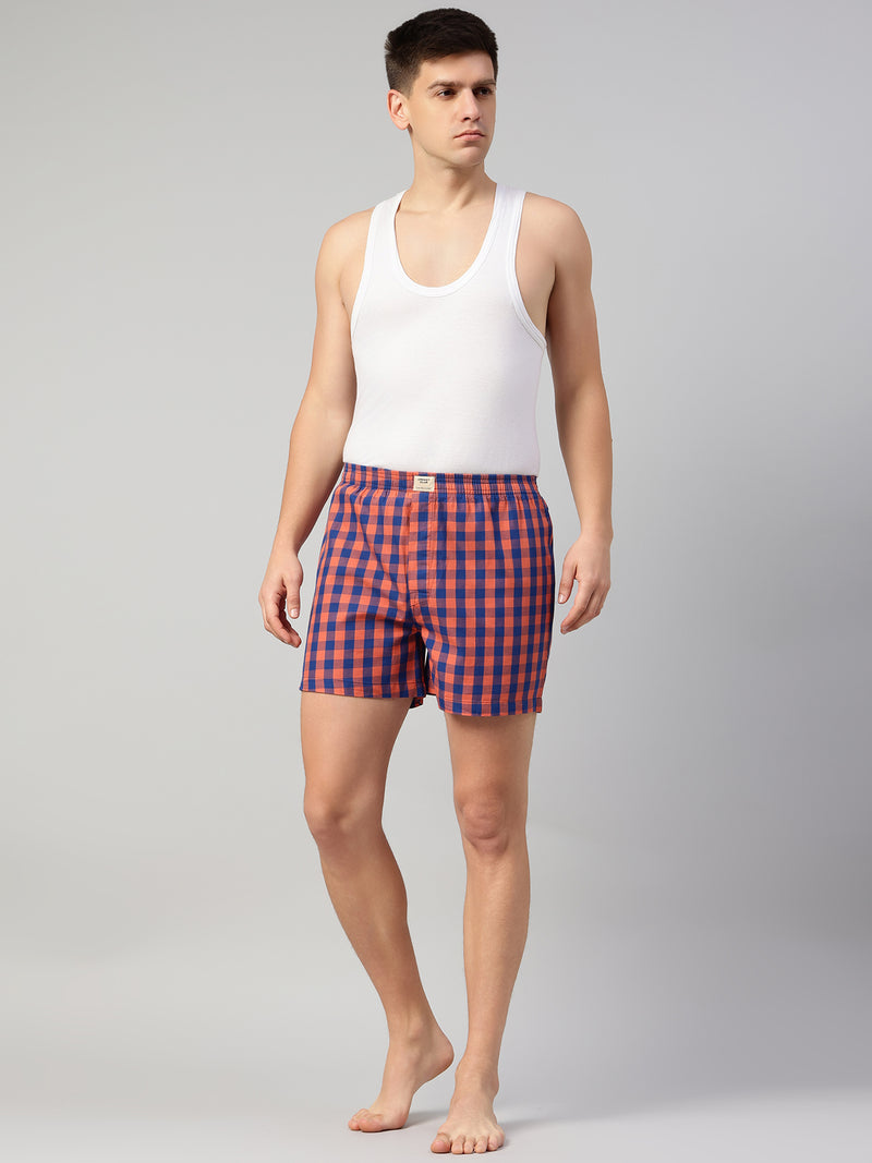 Thomas Scott Men Multicolor Cricket Club Collection Regular Fit 100% Cotton Woven Boxer Shorts (Pack of 3)