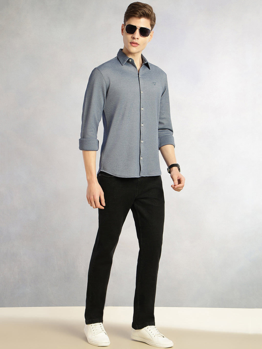 Thomas Scott Men Black Cricket Club Collection Mid-Rise Straight Fit No Fade 5 Pockets Stretchable Jeans