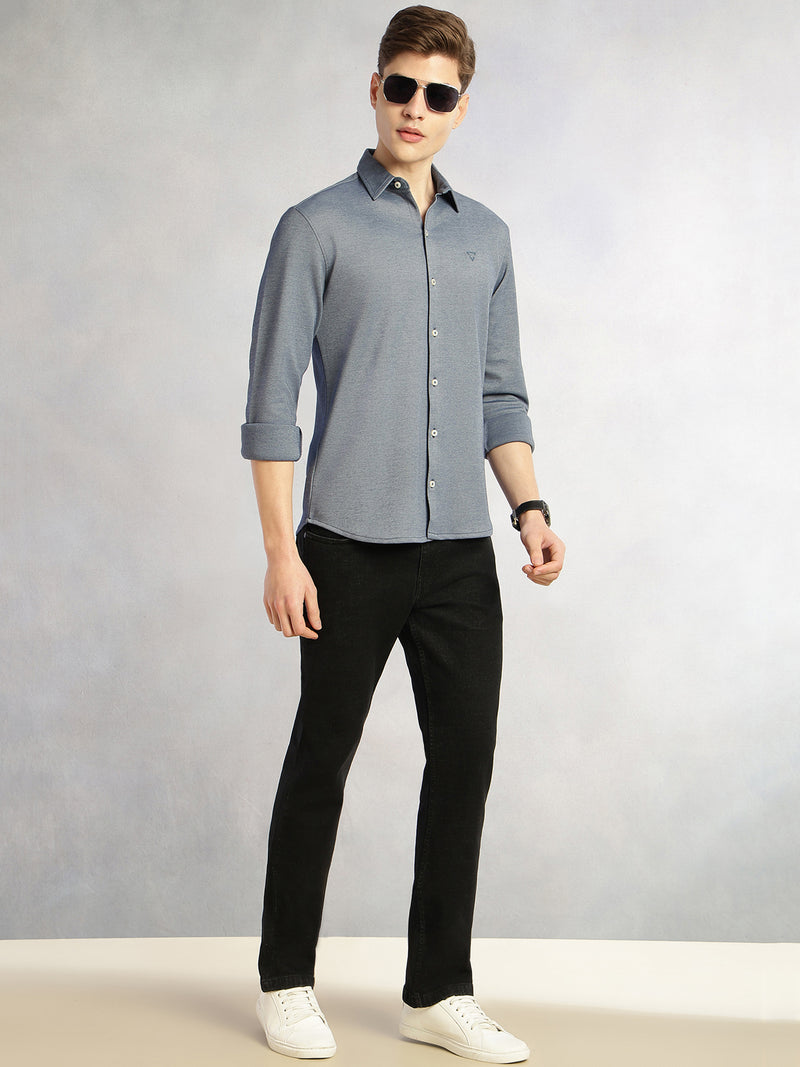 Thomas Scott Men Black Cricket Club Collection Mid-Rise Straight Fit No Fade 5 Pockets Stretchable Jeans