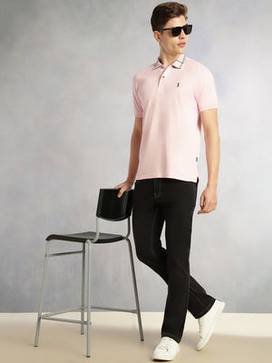 Thomas Scott Men Black Cricket Club Collection Mid-Rise Straight Fit No Fade Stretchable Jeans