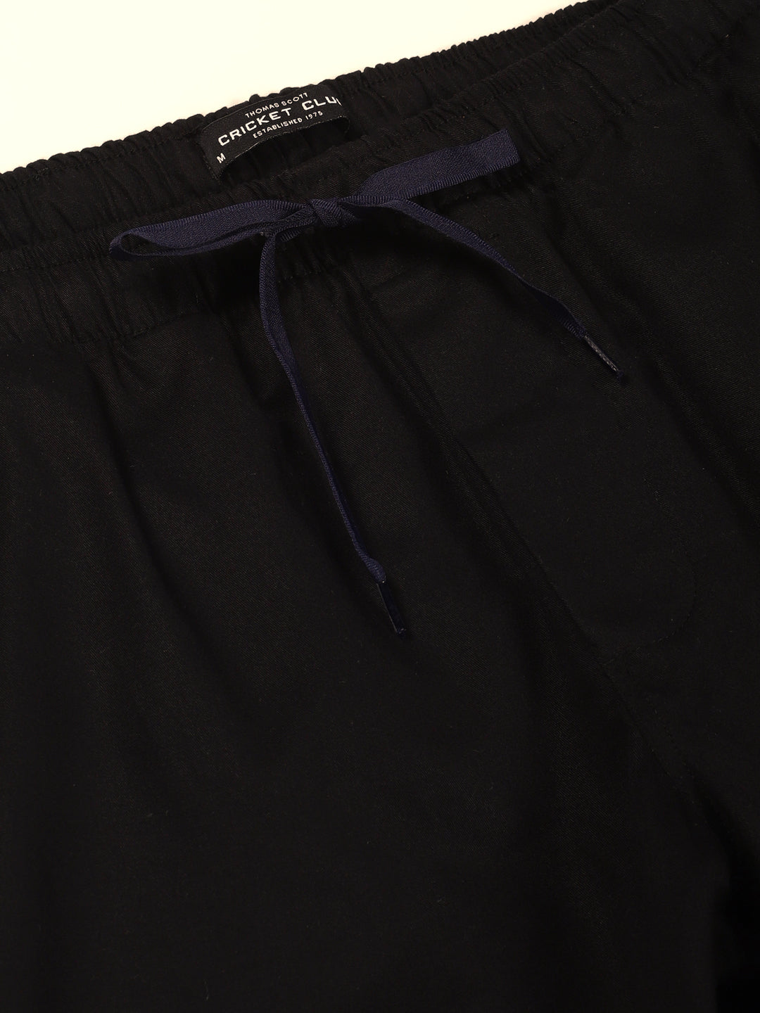 Black Regular Fit Solid Outdoor Woven Shorts For Men