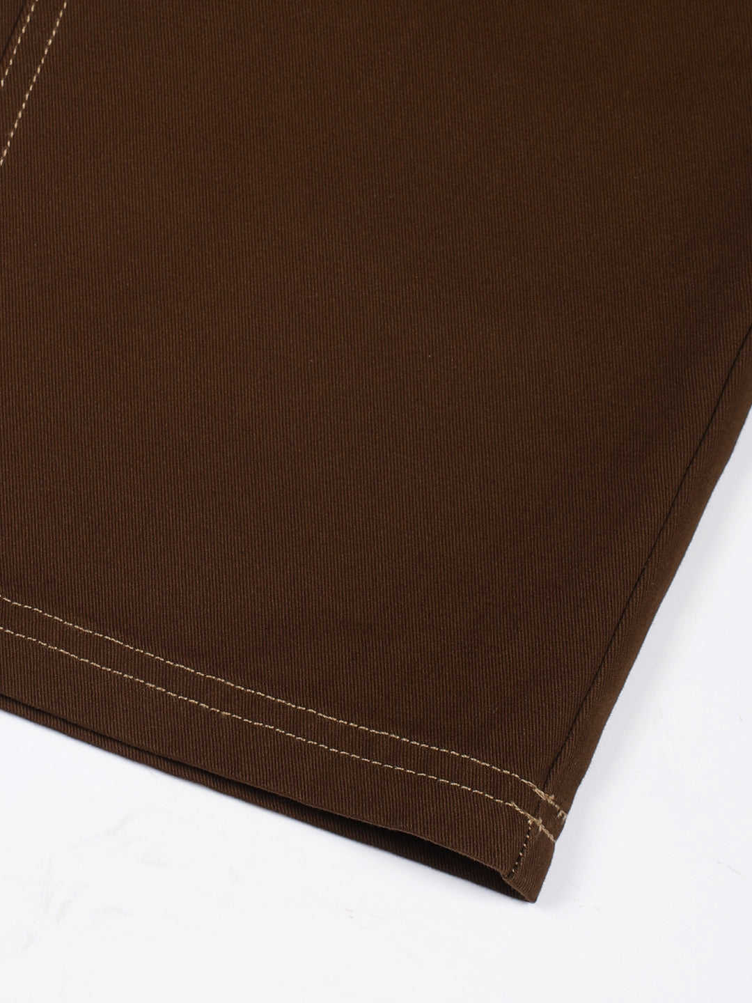 Thomas Scott Men Brown Smart Regular Fit Mid-Rise Solid Cotton Woven Trouser