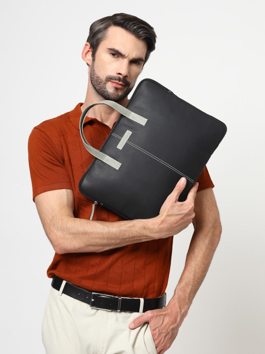 Thomas Scott Men Textured Laptop Sleeve