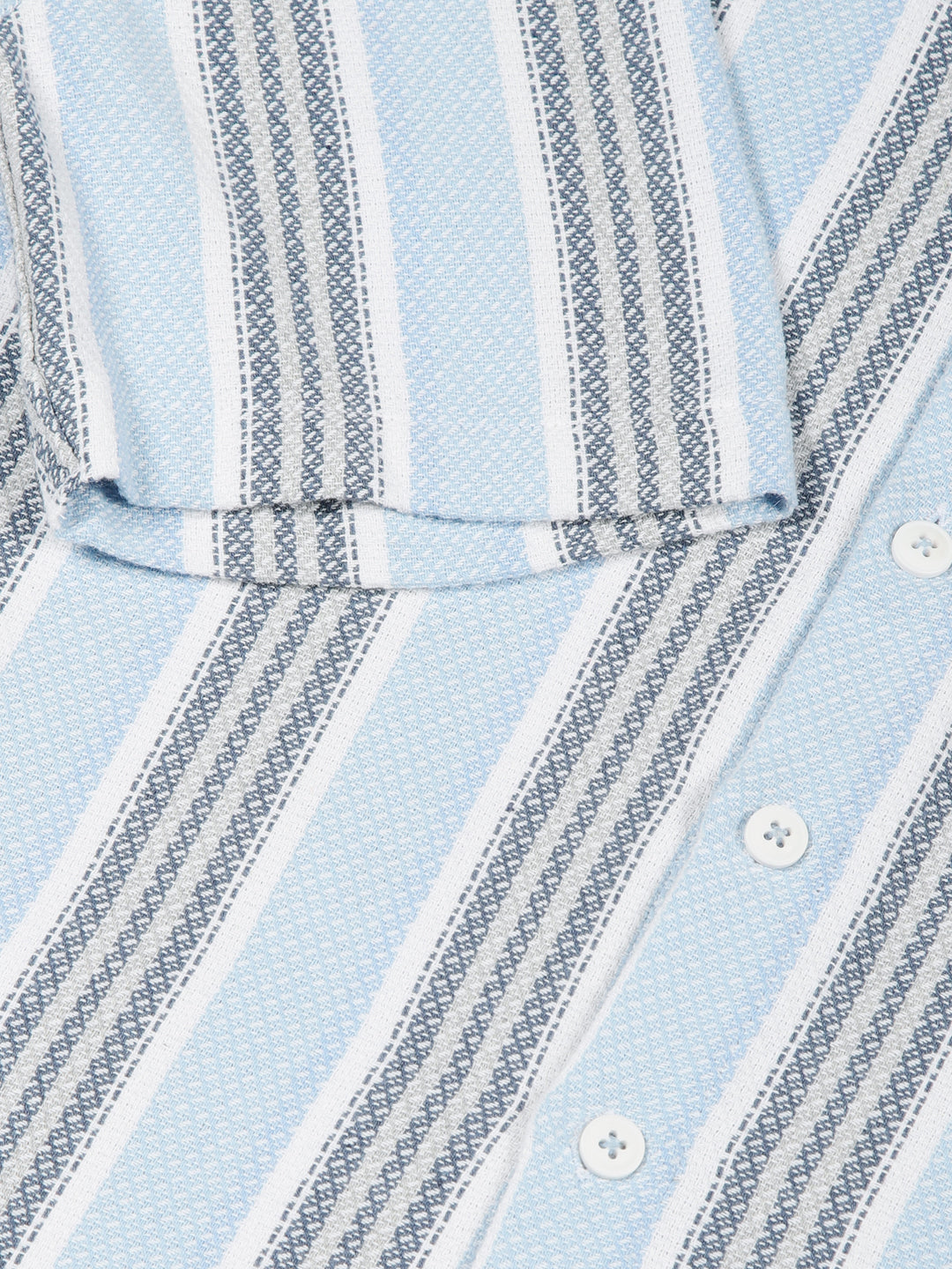 Thomas Scott Men Premium Slim Fit Opaque Striped Casual Shirt
