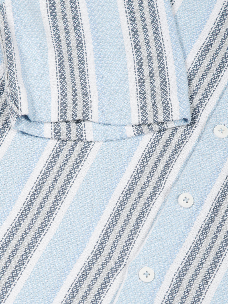Thomas Scott Men Premium Slim Fit Opaque Striped Casual Shirt