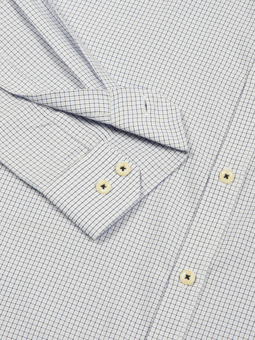 Thomas Scott Men Smart Gingham Checks Opaque Checked Formal Shirt