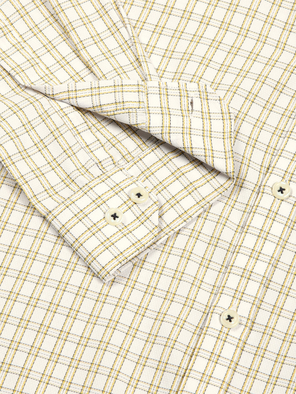 Thomas Scott Men Smart Shepherd Checks Opaque Checked Formal Shirt