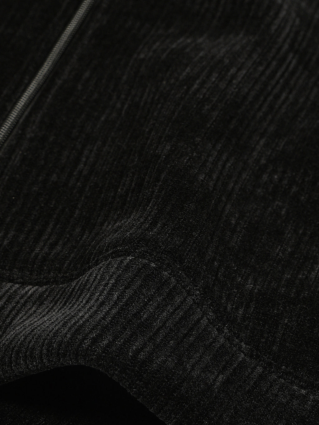 Black Regular Fit Long Sleeves Solid Jacket