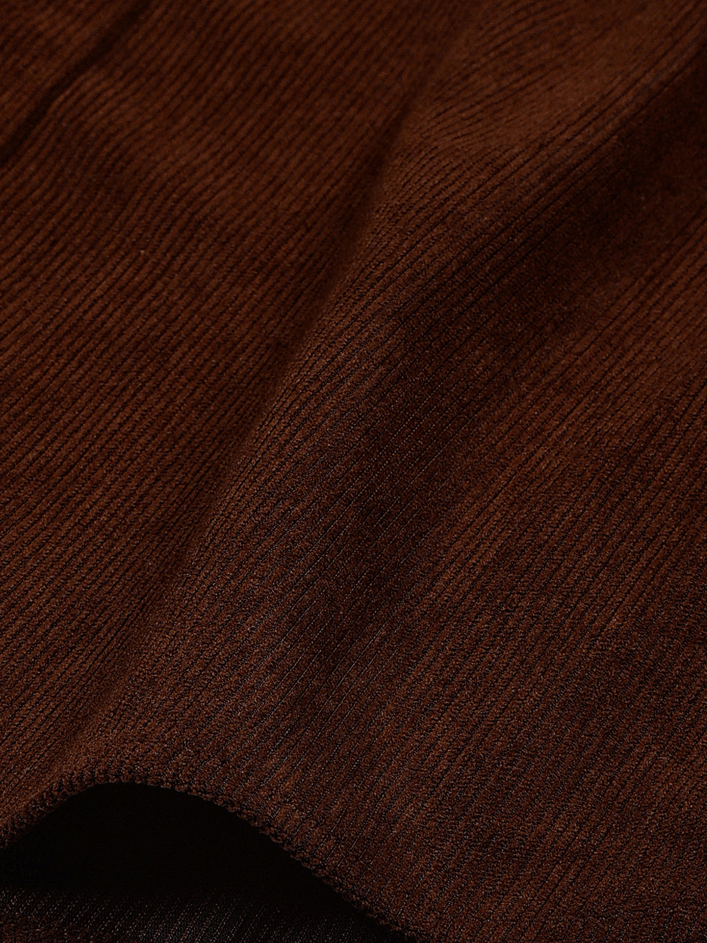 Brown Premium Slim Fit Opaque Corduroy Casual Shirt