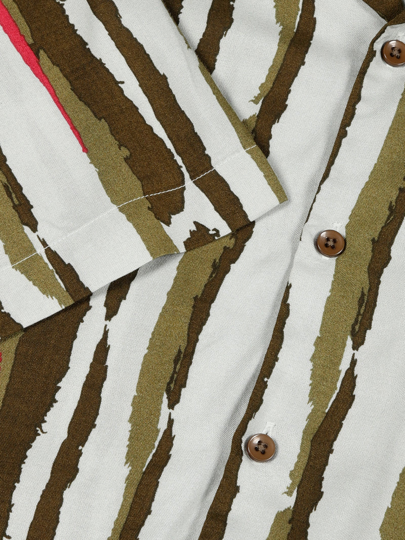 Thomas Scott Men Smart Striped Casual Shirt