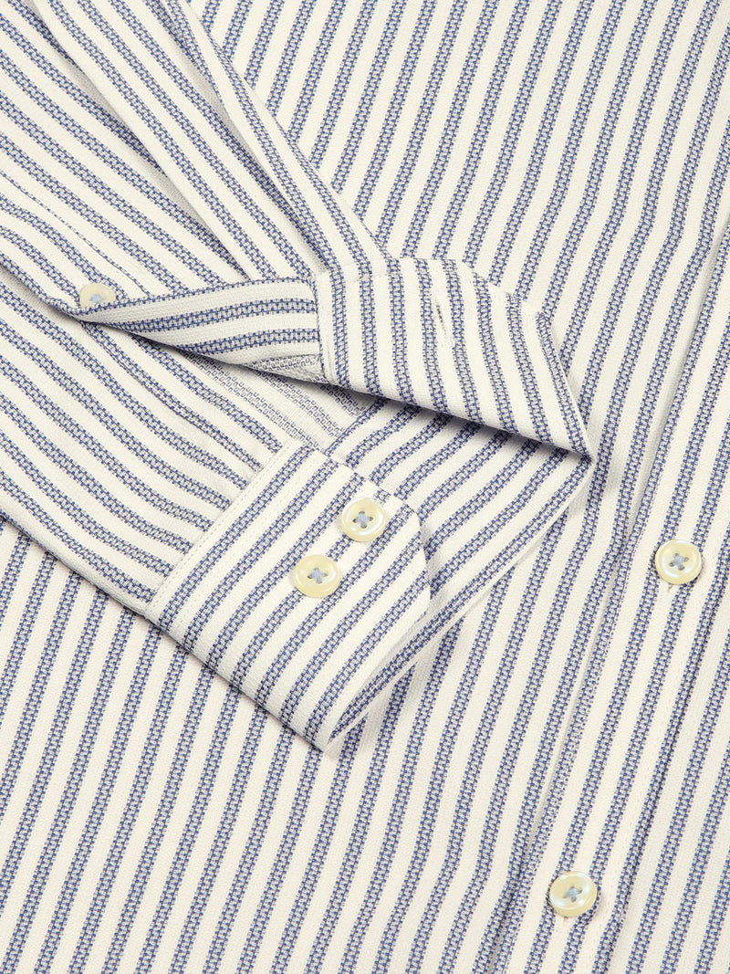 Thomas Scott Men Smart Opaque Striped Formal Shirt