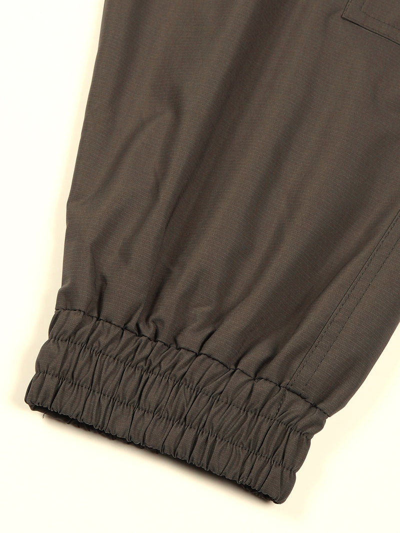 Thomas Scott Men Casual Loose Fit Mid-Rise Cotton Wrinkle Free Solid Joggers Trousers