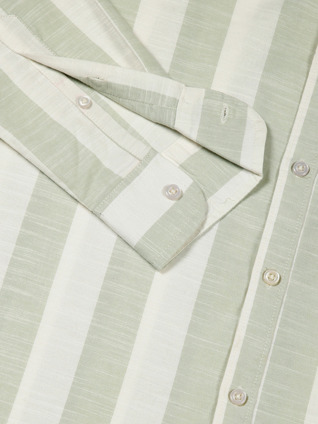 Thomas Scott Men Premium Slim Fit Opaque Striped Casual Shirt