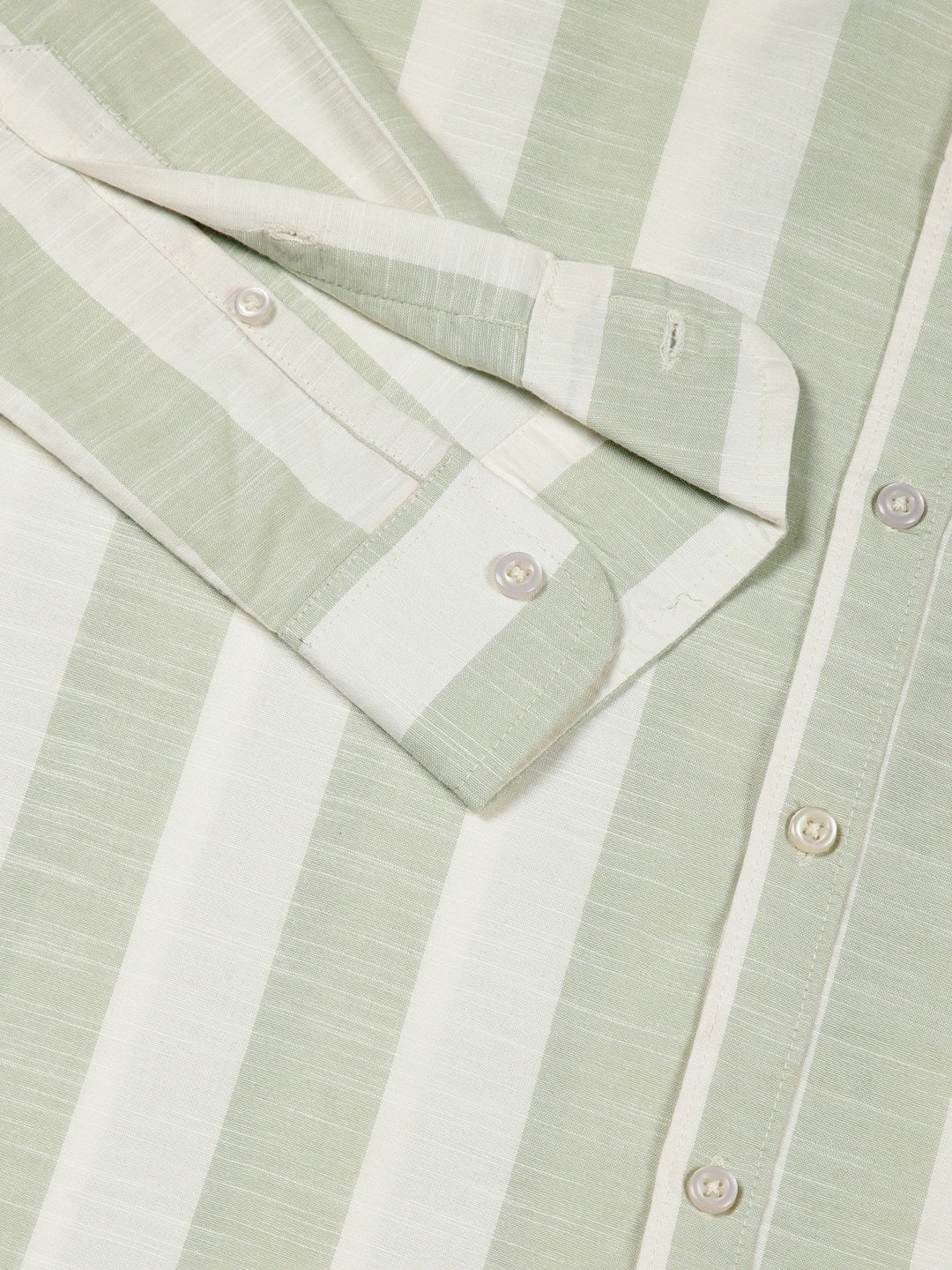 Thomas Scott Men Premium Slim Fit Opaque Striped Casual Shirt