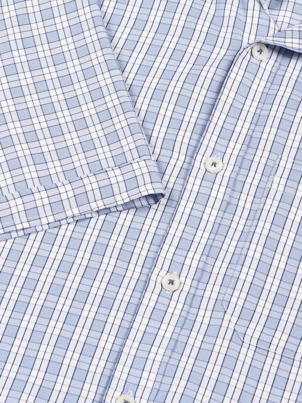 Thomas Scott Men Smart Tartan Checks Opaque Checked Formal Shirt