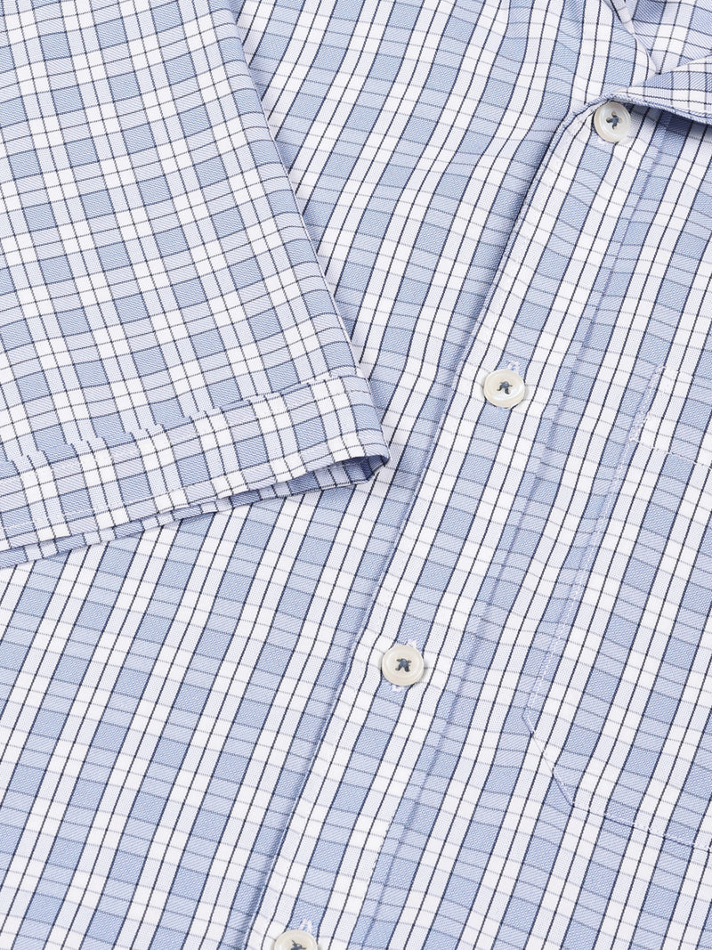 Thomas Scott Men Smart Tartan Checks Opaque Checked Formal Shirt