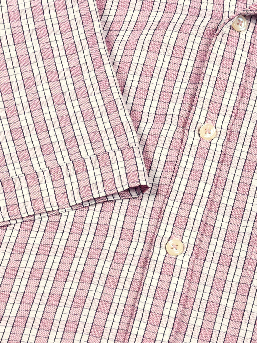 Thomas Scott Men Smart Tartan Checks Opaque Checked Formal Shirt