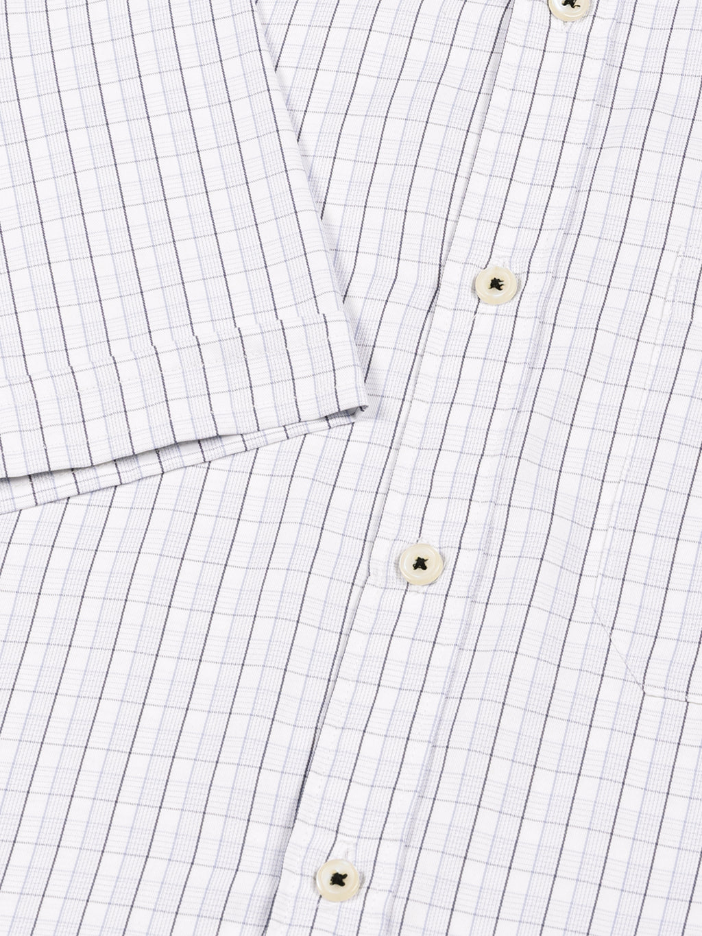 Thomas Scott Men Smart Gingham Checks Opaque Checked Formal Shirt