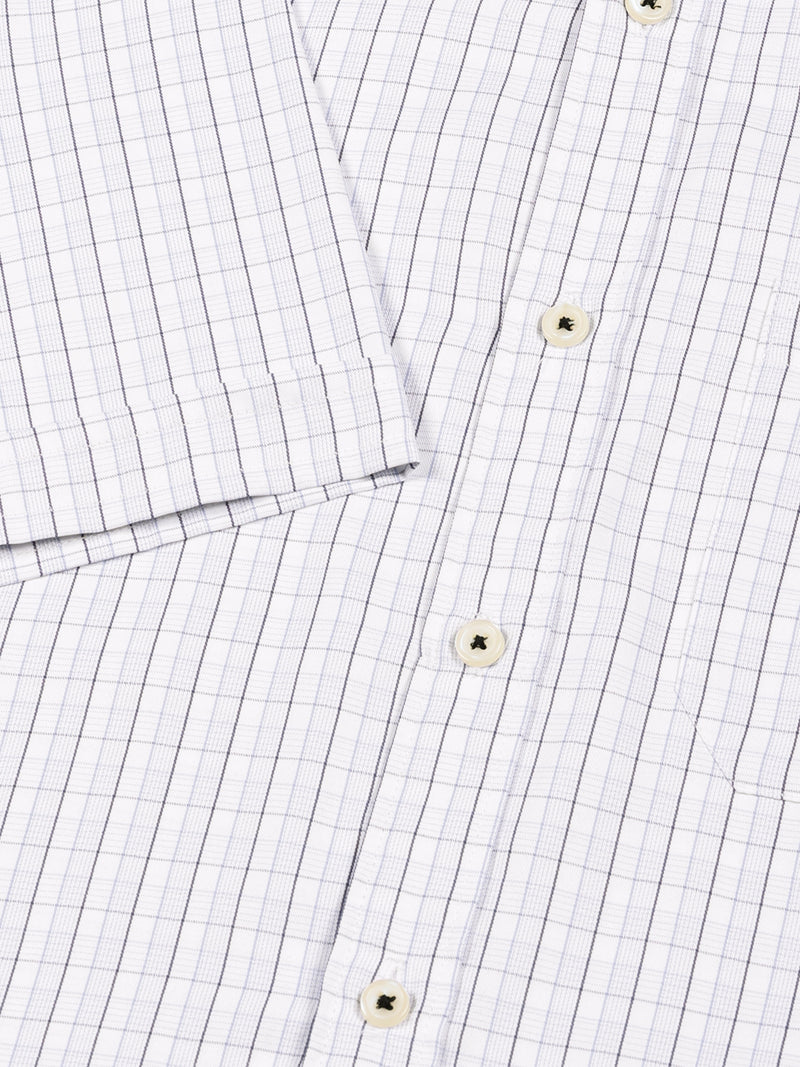 Thomas Scott Men Smart Gingham Checks Opaque Checked Formal Shirt