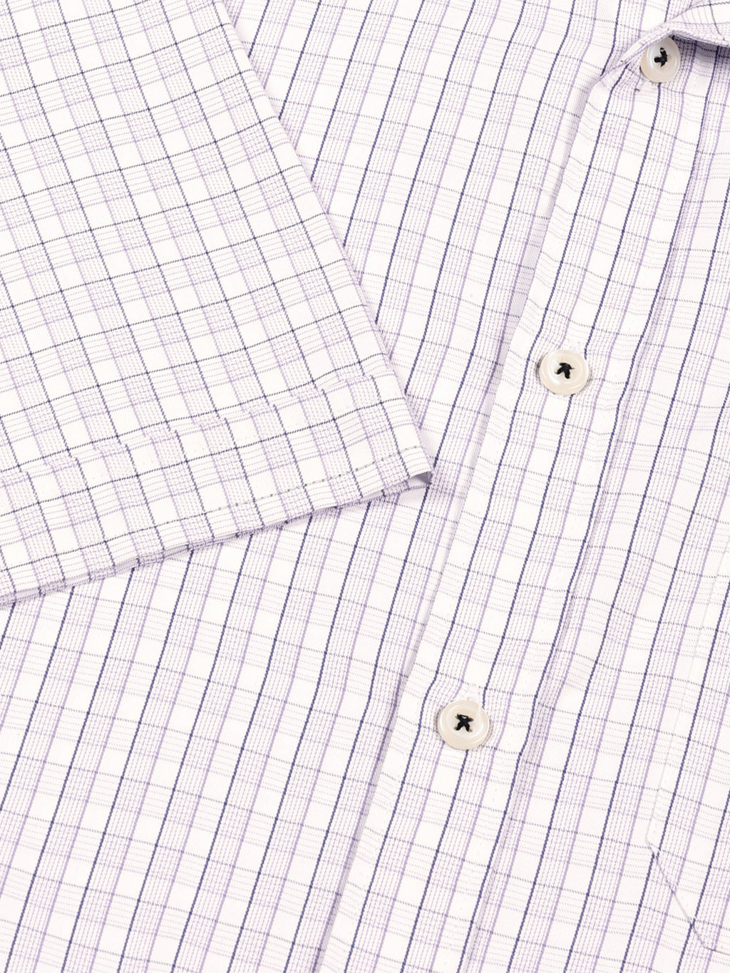 Thomas Scott Men Smart Gingham Checks Opaque Checked Formal Shirt