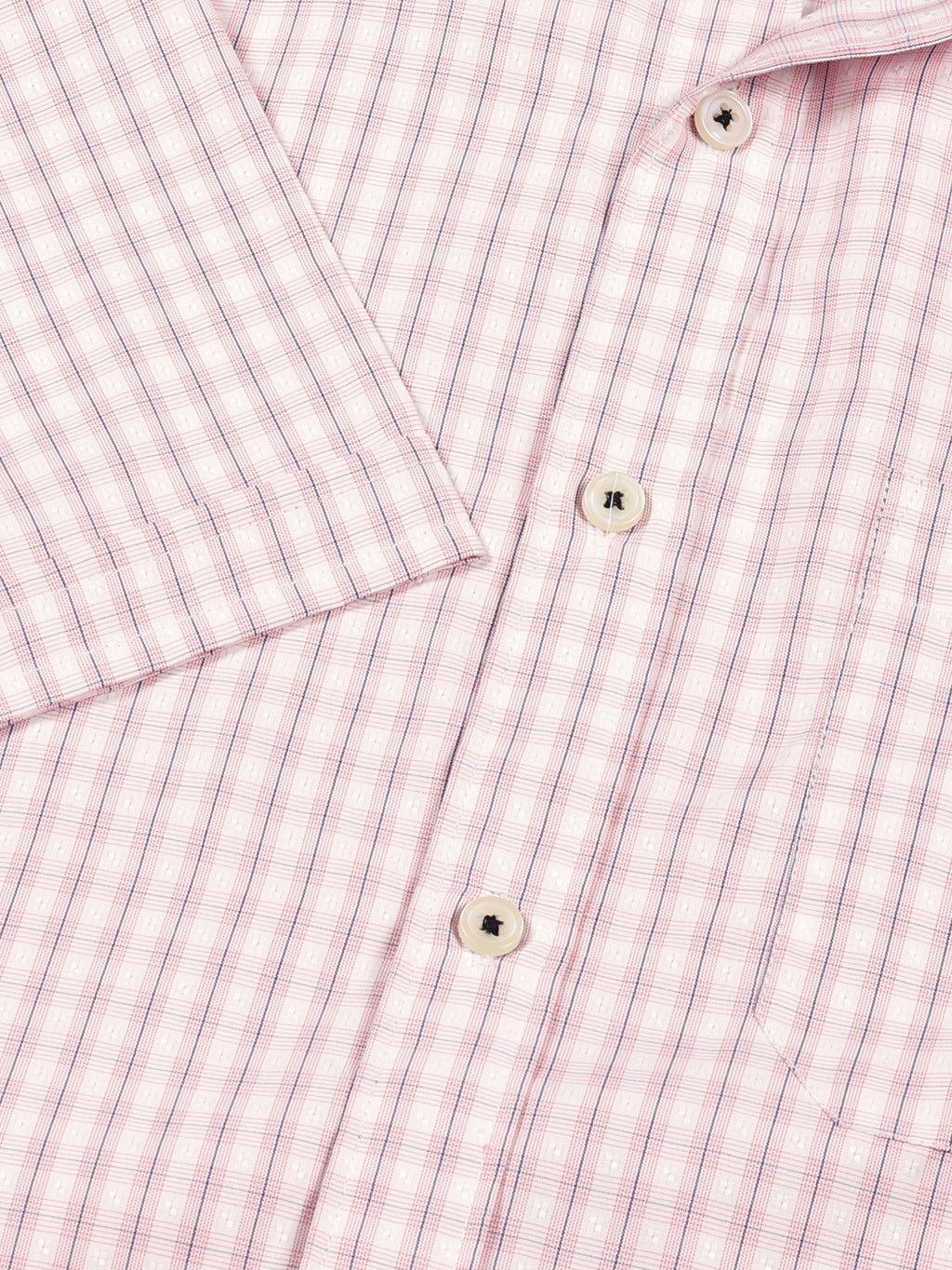 Thomas Scott Men Smart Gingham Checks Opaque Checked Formal Shirt