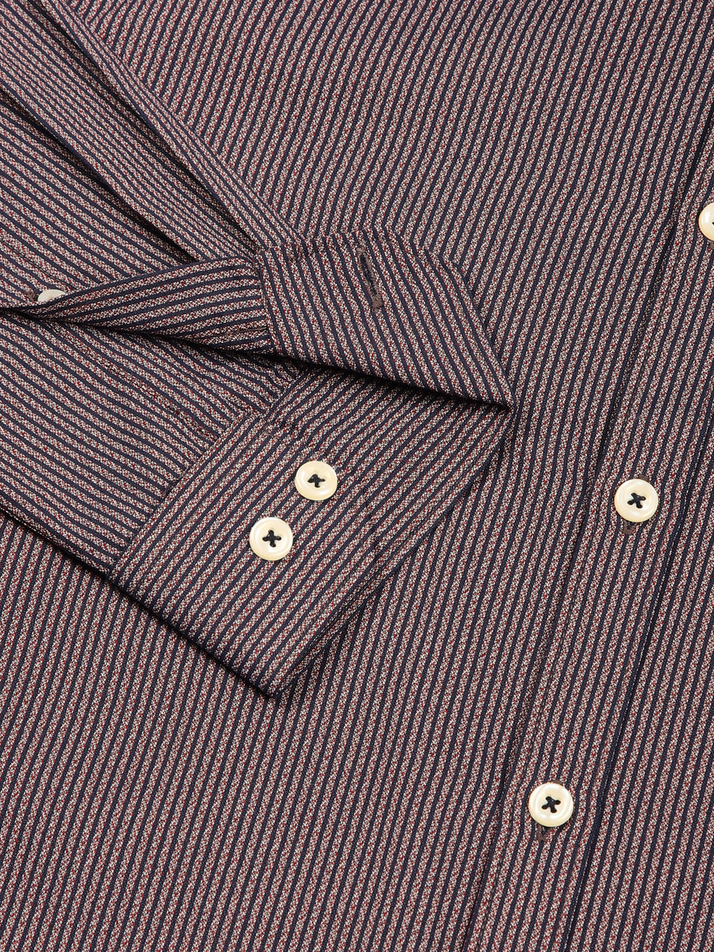 Thomas Scott Men Smart Pinstripes Opaque Striped Formal Shirt