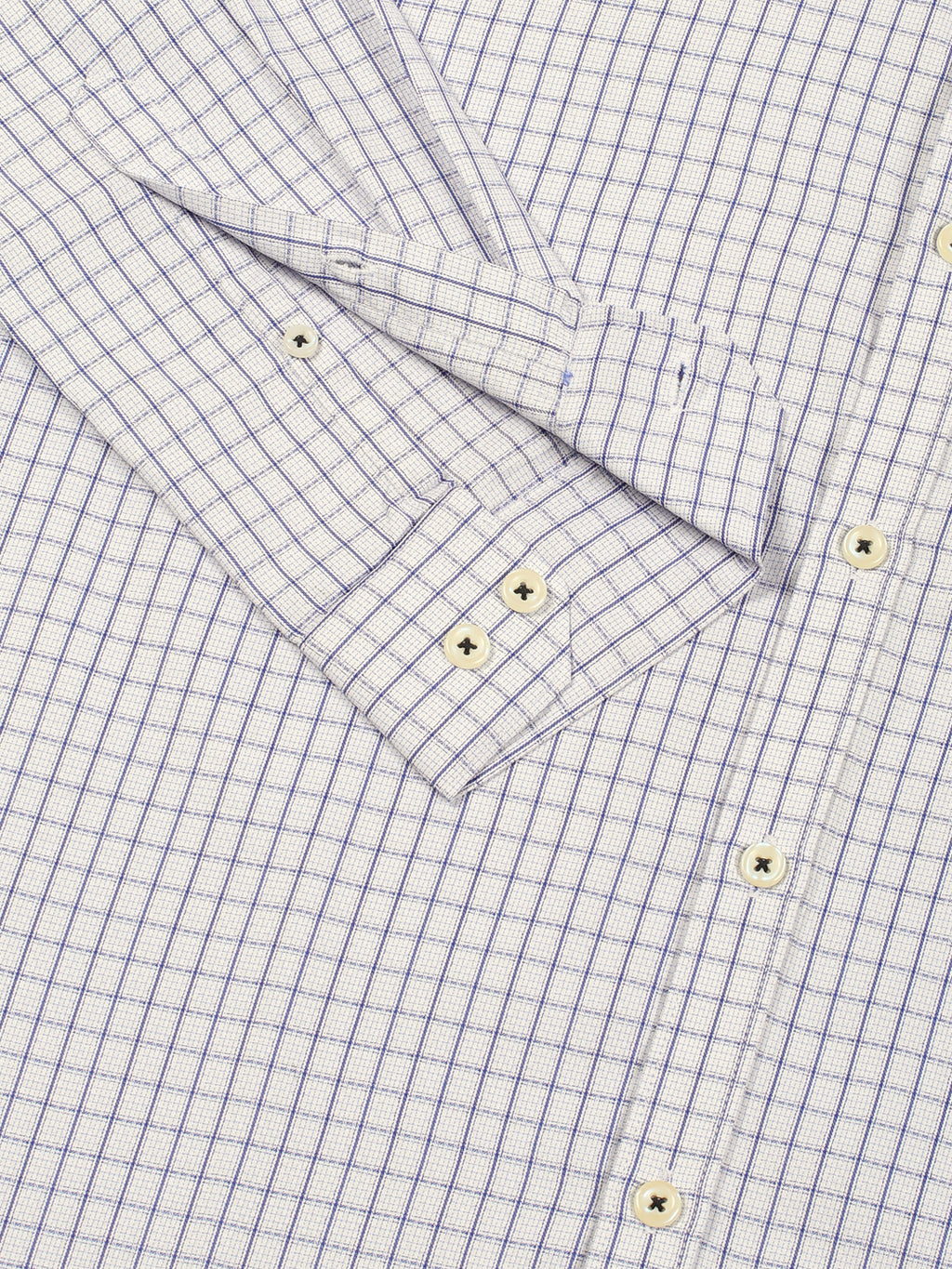 Thomas Scott Men Smart Gingham Checks Opaque Checked Formal Shirt