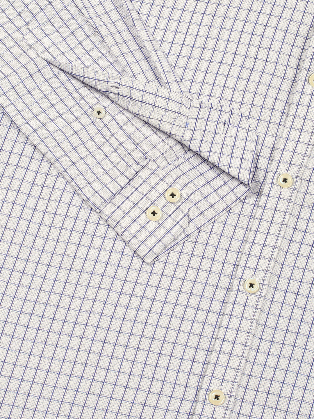 Thomas Scott Men Smart Gingham Checks Opaque Checked Formal Shirt