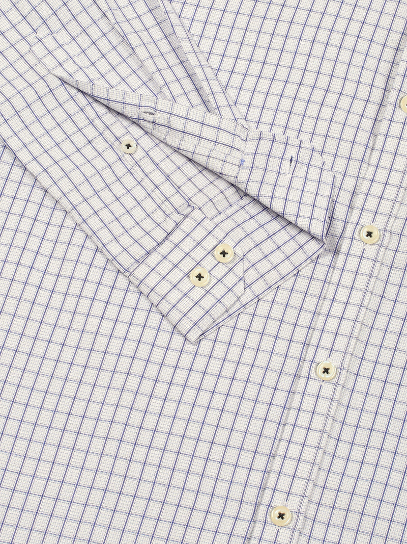 Thomas Scott Men Smart Gingham Checks Opaque Checked Formal Shirt