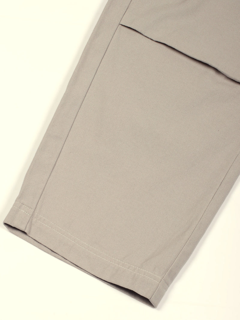 Thomas Scott Men Pure Cotton Classic Straight Fit Easy Wash Cargos Trousers