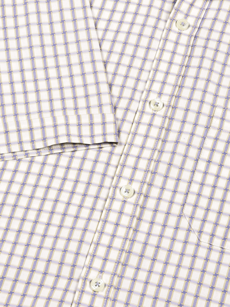 Thomas Scott Men Smart Gingham Checks Opaque Checked Formal Shirt