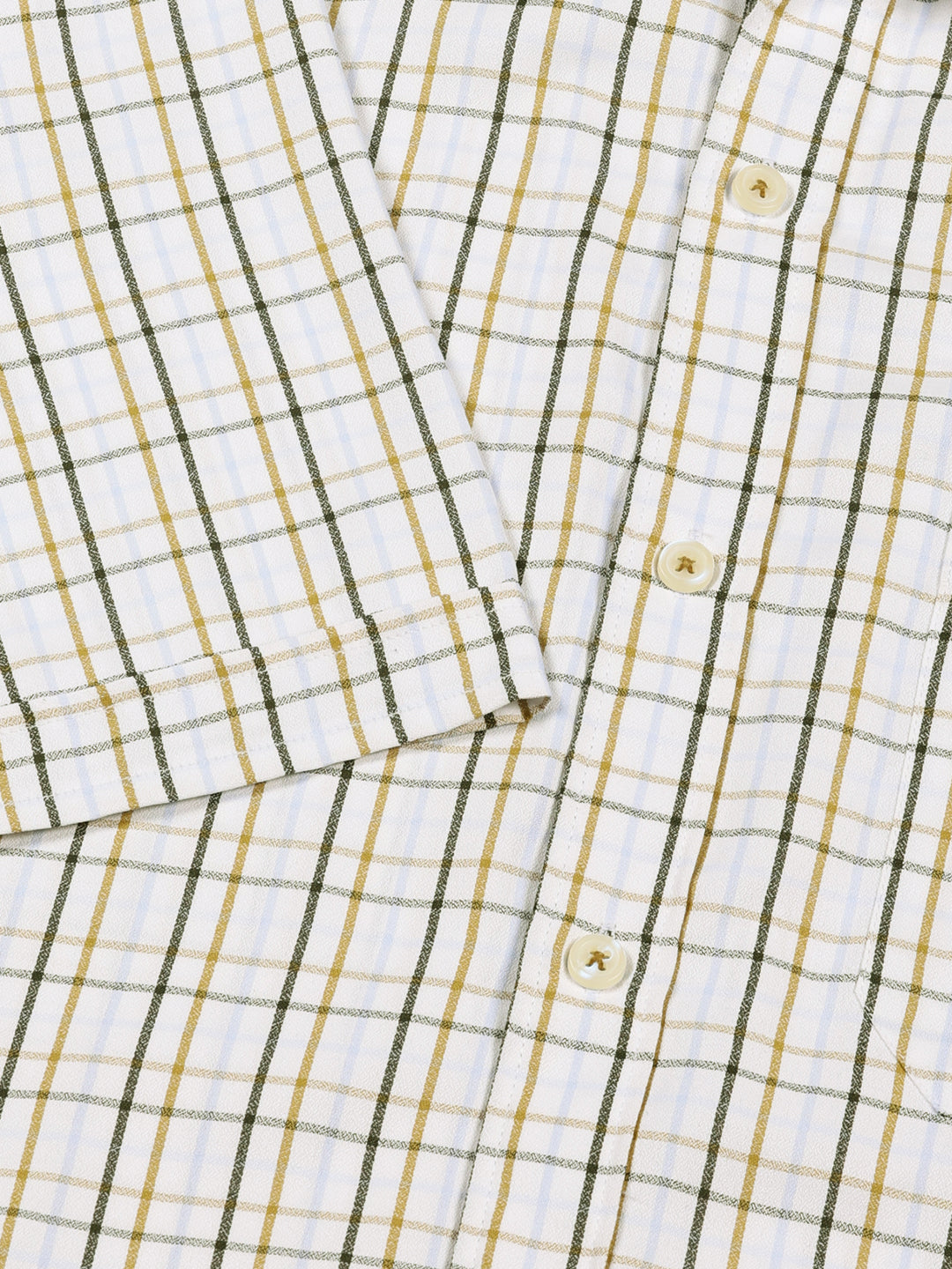 Thomas Scott Men Smart Tartan Checks Opaque Checked Formal Shirt