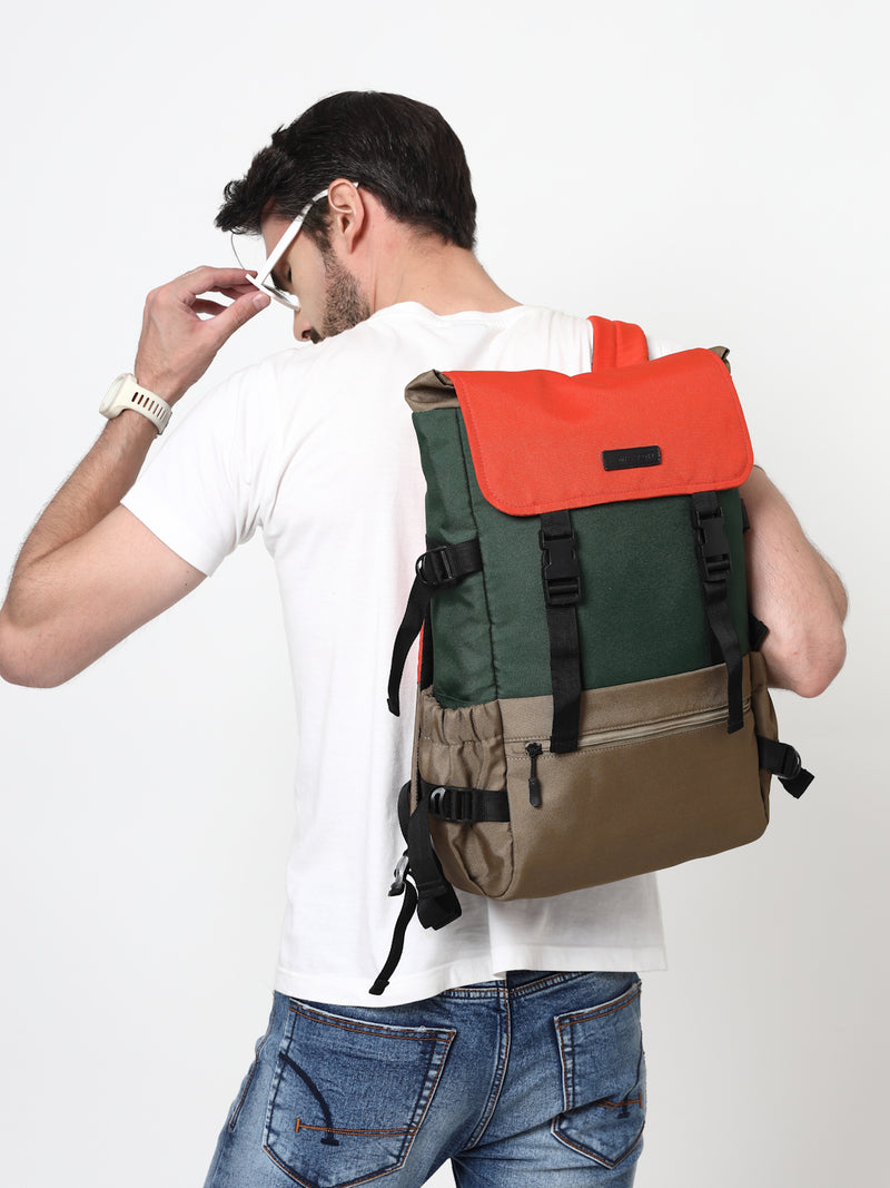 Thomas Scott Men Colourblocked Backpack