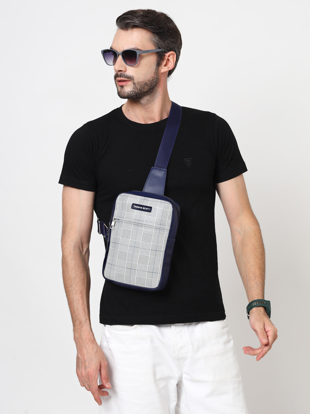 Thomas Scott Men Printed Messenger Bag