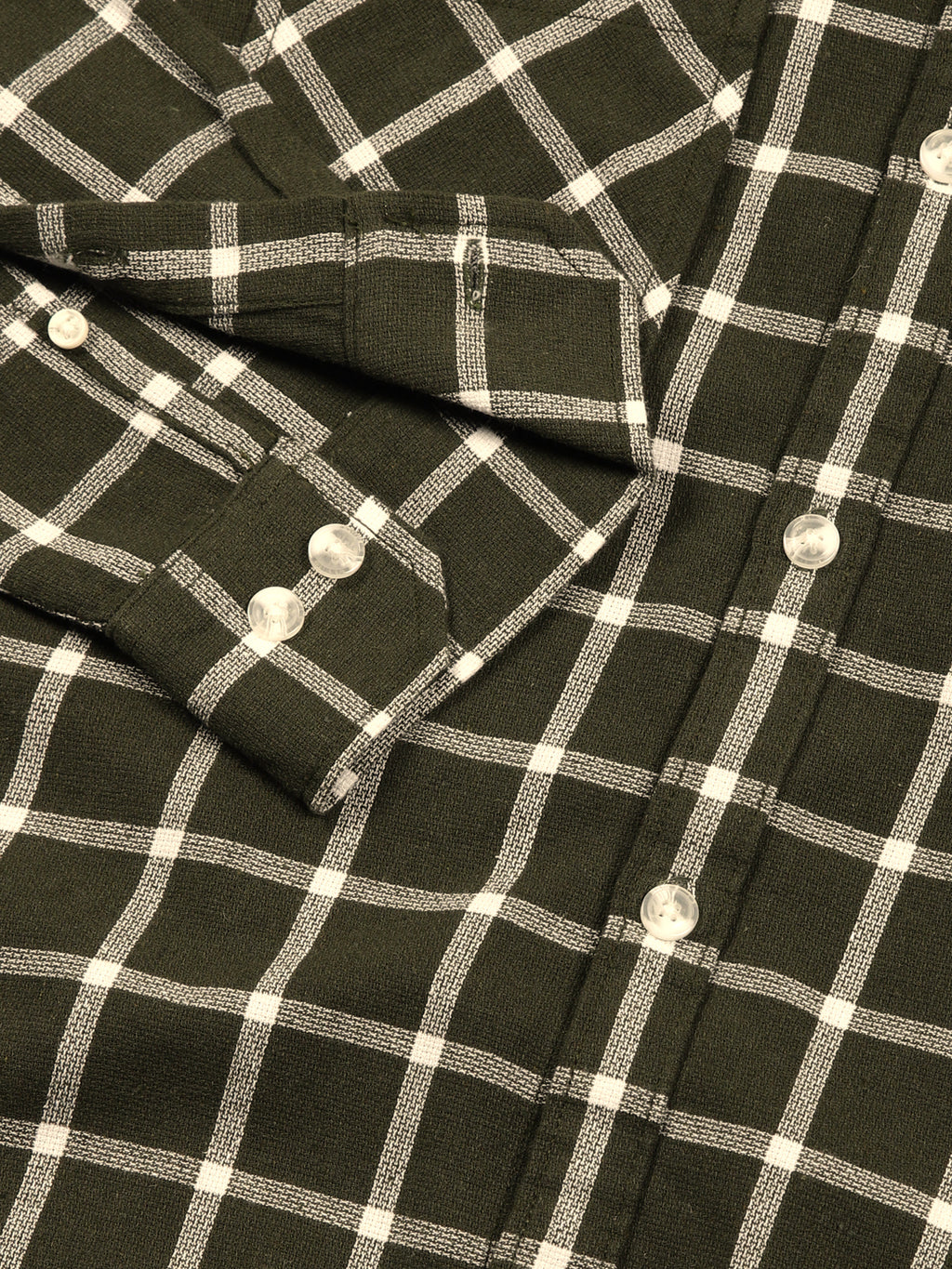 Thomas Scott Men Premium Slim Fit Gingham Checks Opaque Checked Casual Shirt