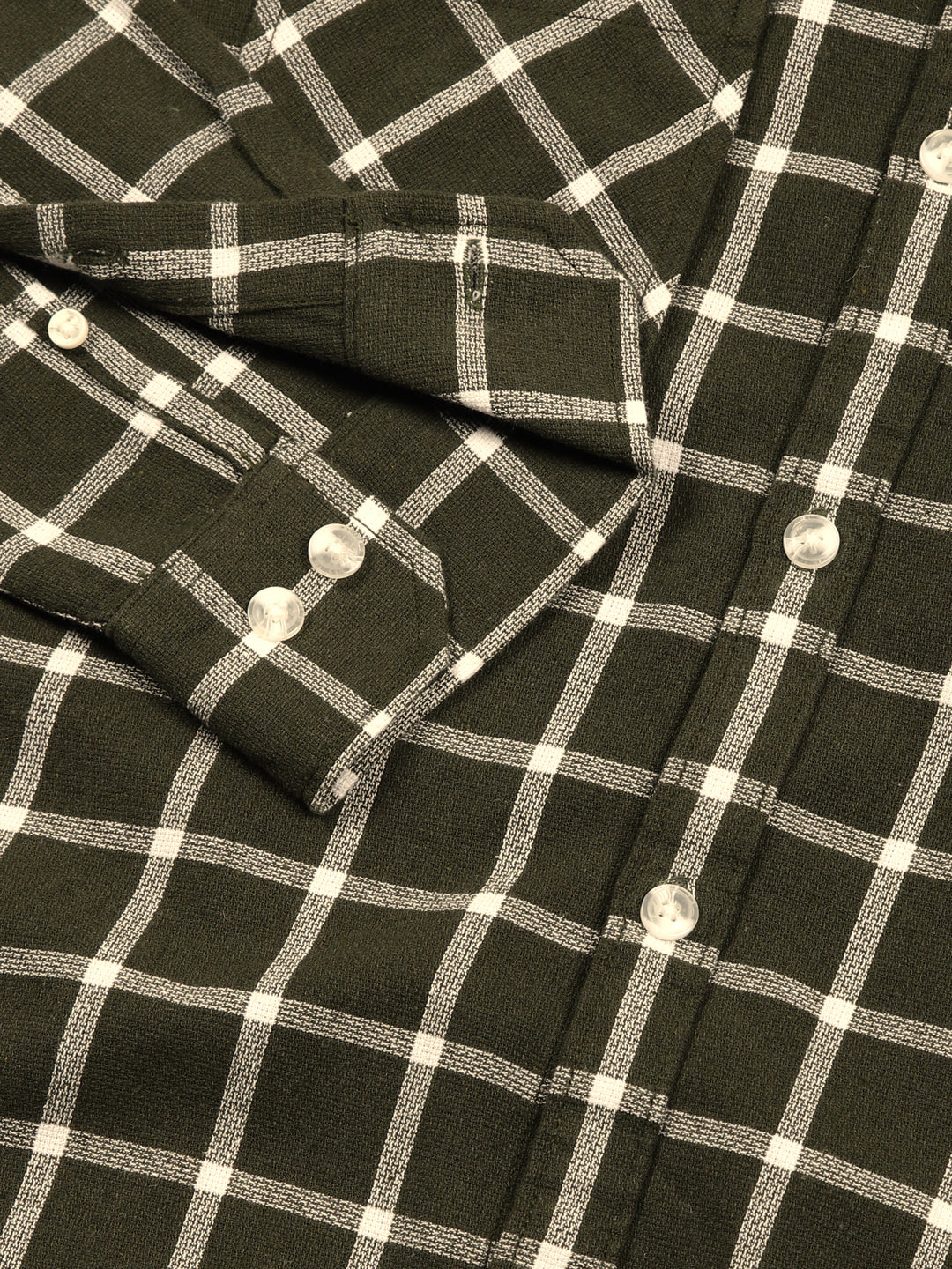 Thomas Scott Men Premium Slim Fit Gingham Checks Opaque Checked Casual Shirt