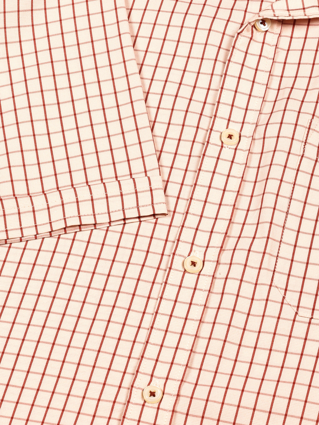 Thomas Scott Men Smart Gingham Checks Opaque Checked Formal Shirt