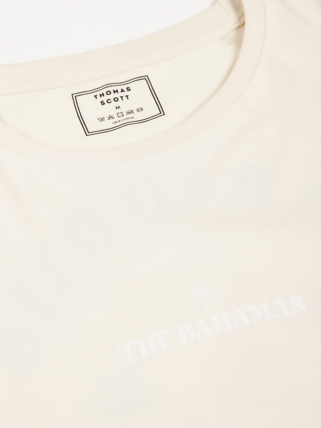 Thomas Scott Men Typography Printed Drop-Shoulder Sleeves Oversized Pure Cotton T-shirt