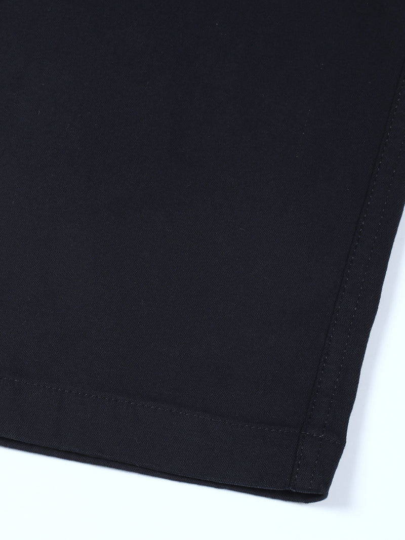 Thomas Scott Men Navy Regular Fit Cargos Cotton Trousers