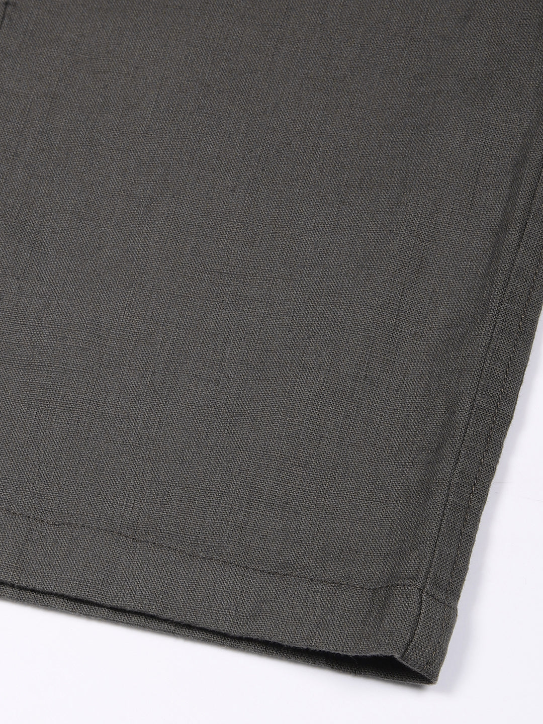 Thomas Scott Men Olive Mid-Rise Straight Fit Woven Chinos Trousers