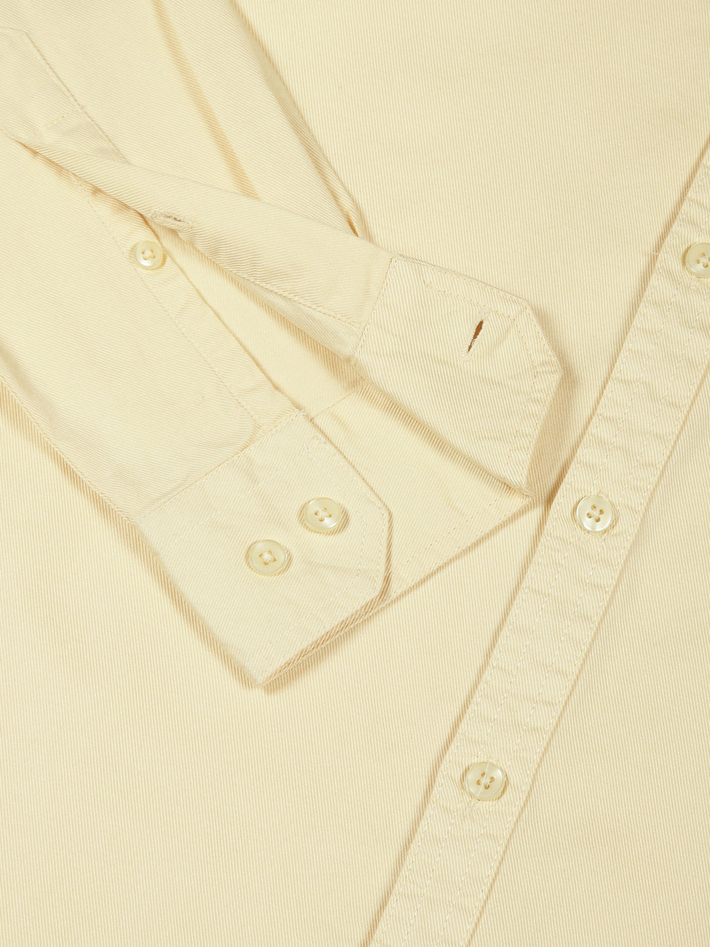 Thomas Scott Men Yellow Button Down Collar Slim Fit Solid Cotton Casual Shirt